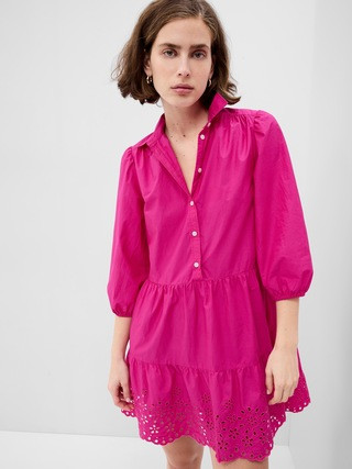 Puff Sleeve Shirtdress | Gap (CA)