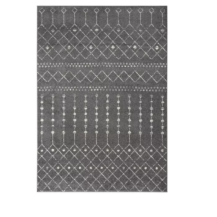4'x6' Rectangle Loomed Area Rug Gray - Abani Home | Target