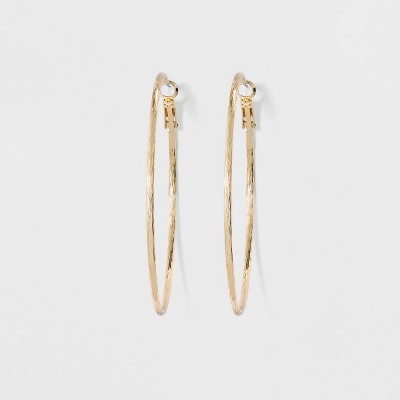 Textured Hoop Earrings - A New Day™ | Target