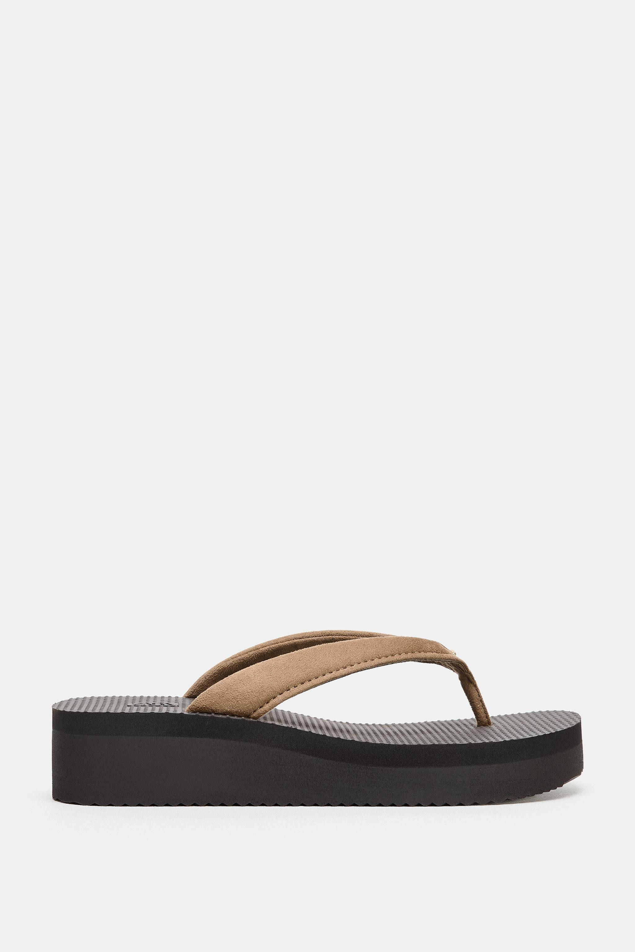 PLATFORM HEELED SANDALS | Zara US