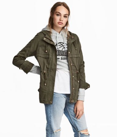 H&M Short Parka with Hood $49.99 | H&M (US)