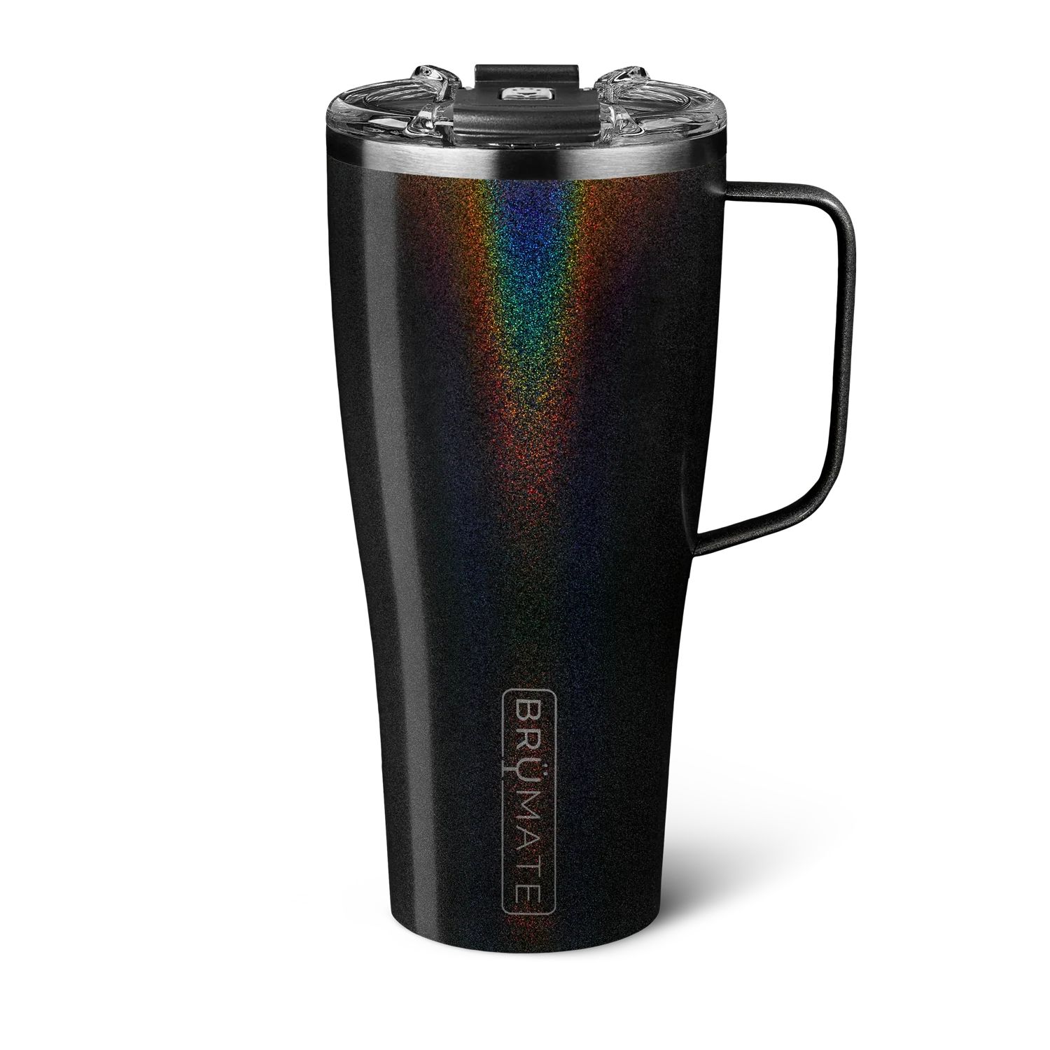 TODDY XL 32oz Insulated Coffee Mug | Glitter Charcoal | BruMate