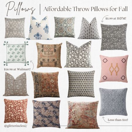 Affordable Throw Pillows for Fall 

#LTKSeasonal #LTKhome #LTKFind