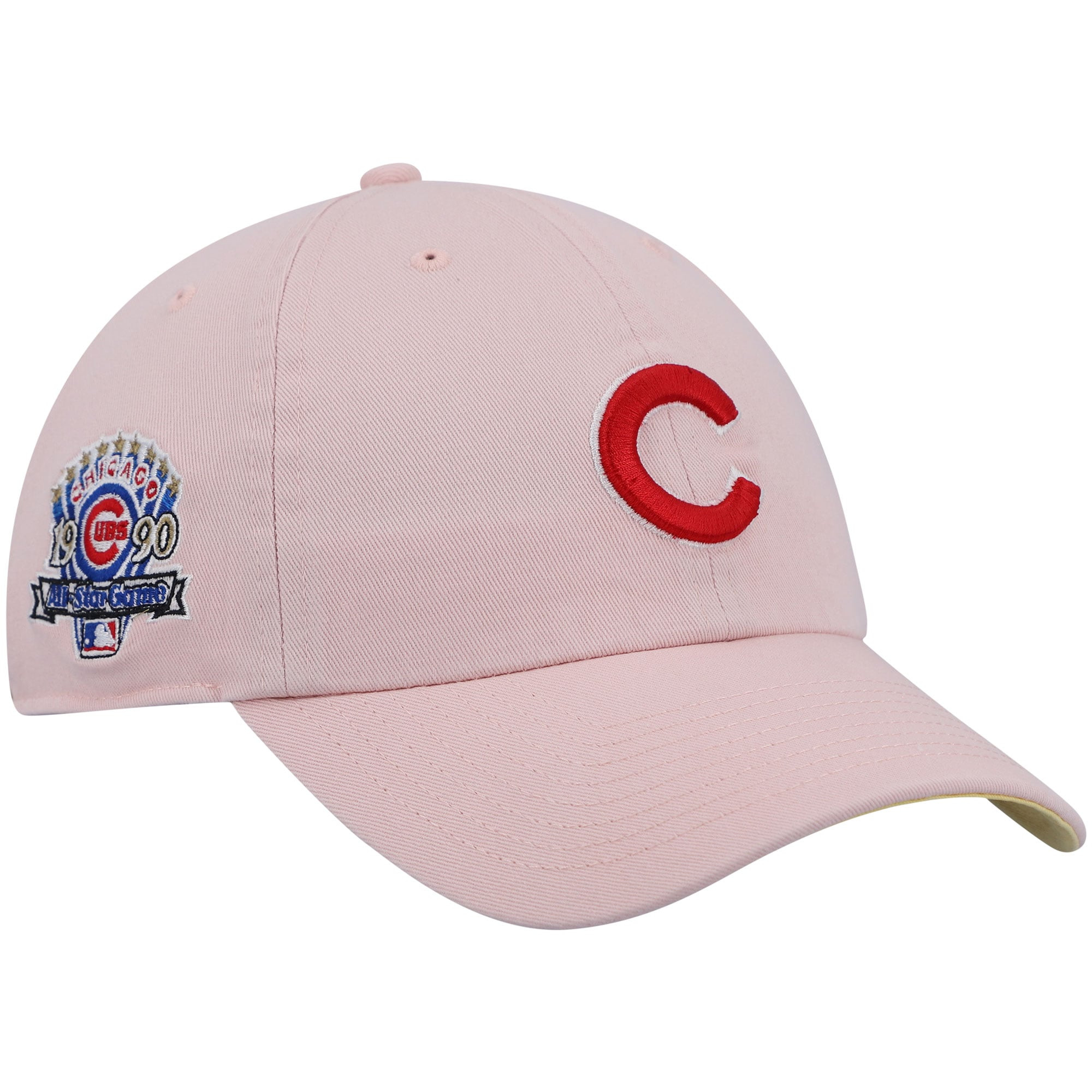 Men's '47 Pink Chicago Cubs 1990 MLB All-Star Game Double Under Clean Up Adjustable Hat | Fanatics