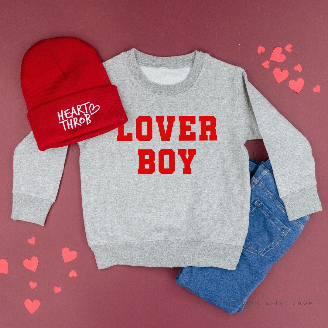 Loverboy - Child Sweater | Valentine Sweater | Valentine Sweater for Kids | Kid Valentine Shirt |... | Etsy (US)