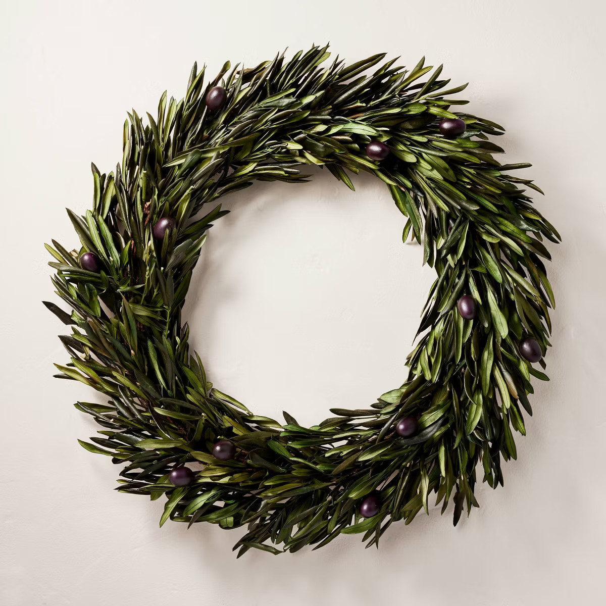 20" Preserved Olive Fall Wreath - Hearth & Hand™ with Magnolia | Target