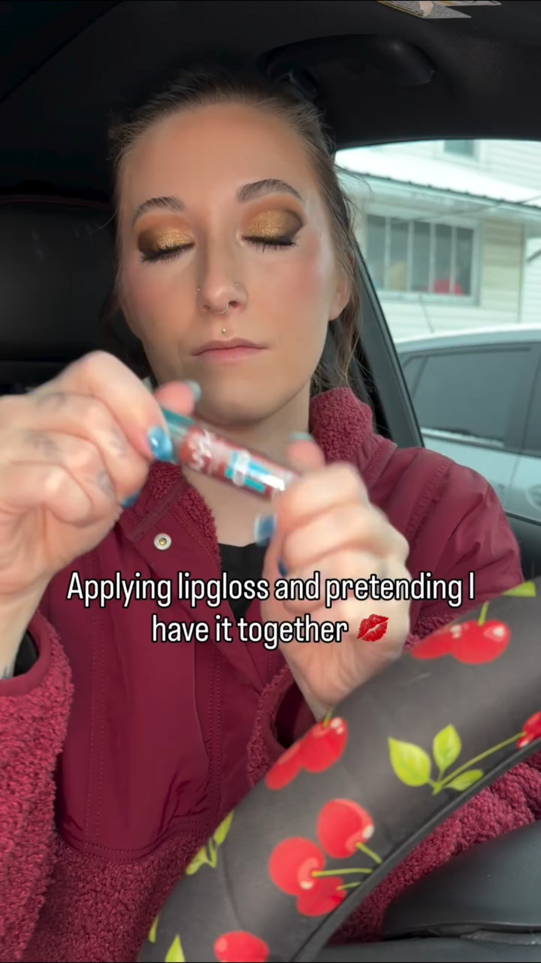 💋Pretending I have it together is SHOCKINGLY effective sometimes 🤪 

🫦As a mom, nurse, and wannabe content creator my entire life is making it look like I know what I’m doing 😂 sure as shit DONT but at least im pretty good at pretending ♥️ 

💄For real OBSESSED with these Lip IV Lipgloss STAINS from @nyxcosmetics 
This is better lip stain than pretty much any I have tried AND it’s affordable so WIN WIN 🥇 🏆 

#makeup #lipgloss #lipstick #liptutorial