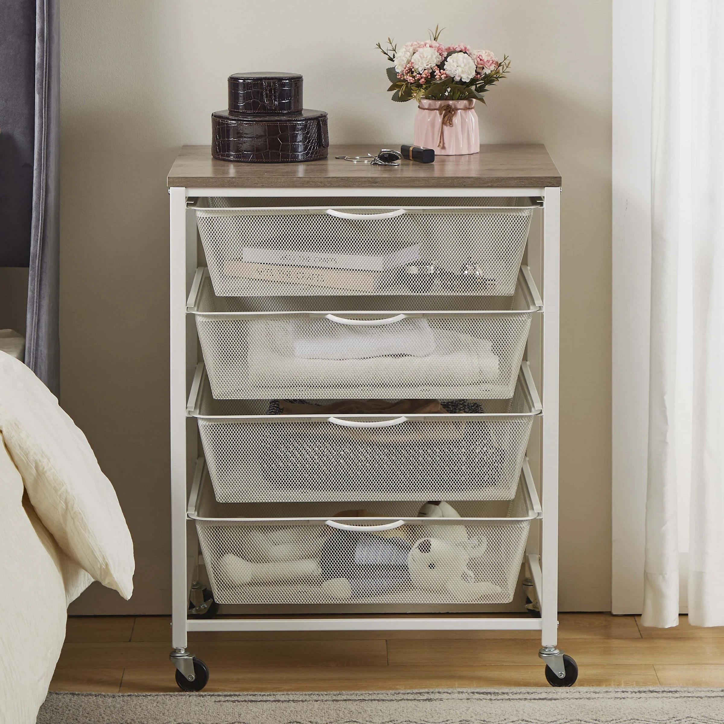 4 Drawer Rolling Cart - Walmart.com | Walmart (US)