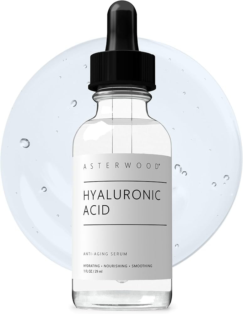 Asterwood Hyaluronic Acid Serum for Face - Plumping, Anti-Aging, Hydrating - Fragrance-Free - 1 F... | Amazon (US)