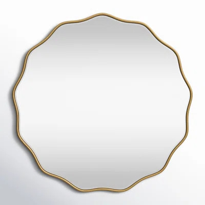 Francina Wavy Wall Mirror | Wayfair North America