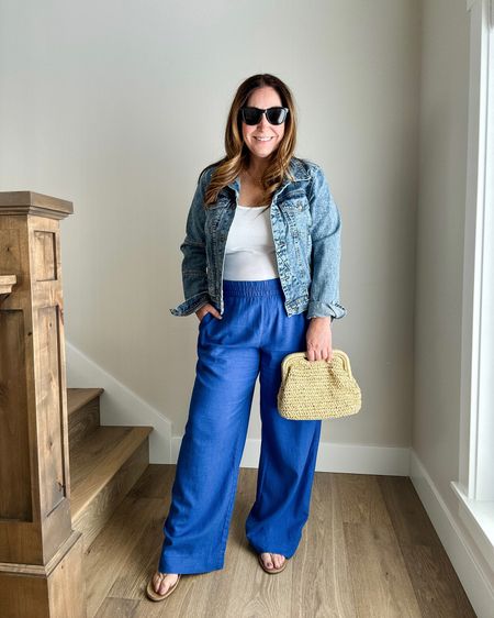 Vacation Outfit

Fit tips: jacket tts, L // tee tts, L // pants, L 

Casual outfit  everyday outfit  jean jacket  joggers  everyday outfit  spring fashion  

#LTKtravel #LTKover40 #LTKmidsize