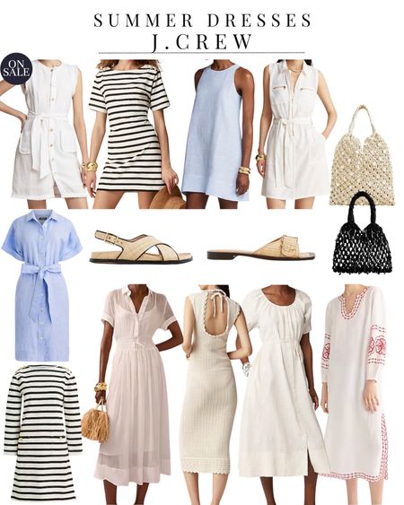 J. Crew Summer / J. Crew Dresses / Summer Dresses / Linen Dresses / Mother’s Day Dresses / Vacation Dresses / Summer Sandals / Raffia Sandals / Neutral Dresses / Summer Outfits / 

#LTKshoecrush #LTKSeasonal #LTKstyletip