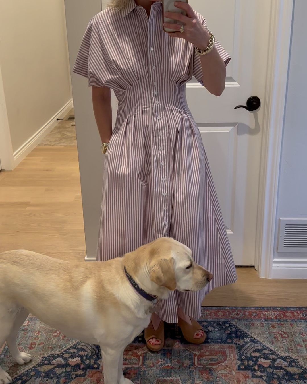 Finley decided to join me in my video! 🐾 Absolutely love this dress. You’ve seen me post it before for good reason. I loved it so much. I literally have three of them. My oldest daughter has the short version that is also absolutely darling! I love that this dress looks great on all body types. It has pockets. It is so crazy comfortable. Can’t say enough good things about it!  It fits true to size and comes in several different color options.

#LTKWatchNow #LTKStyleTip #LTKSeasonal