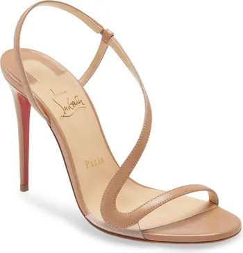 Christian Louboutin Slingback Stiletto Sandal in Black at Nordstrom, Size 10Us | Nordstrom