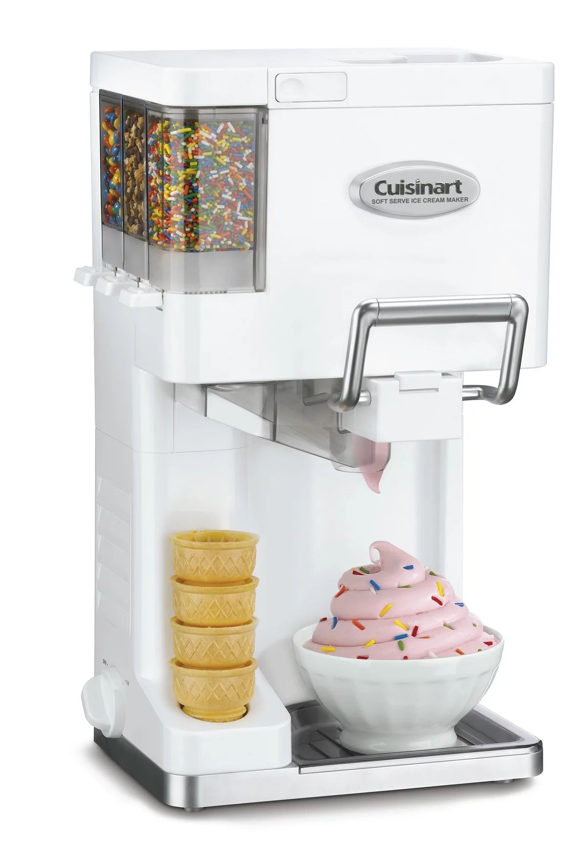 Cuisinart ICE-45 Mix It In Soft Serve 1-1/2-Quart Ice Cream Maker, White - Walmart.com | Walmart (US)