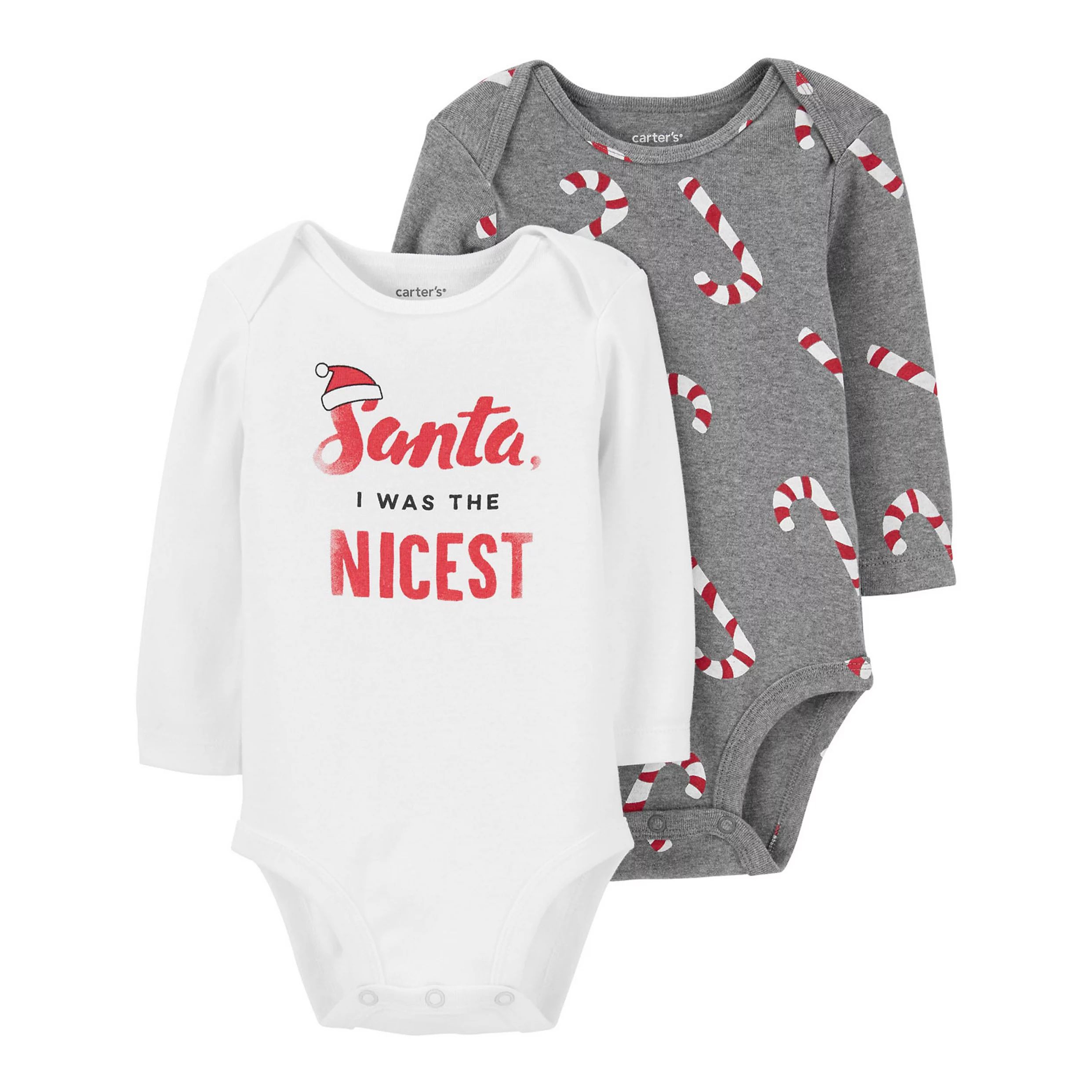 Baby Carter's 2-Pack Christmas Collectible Bodysuits | Kohl's