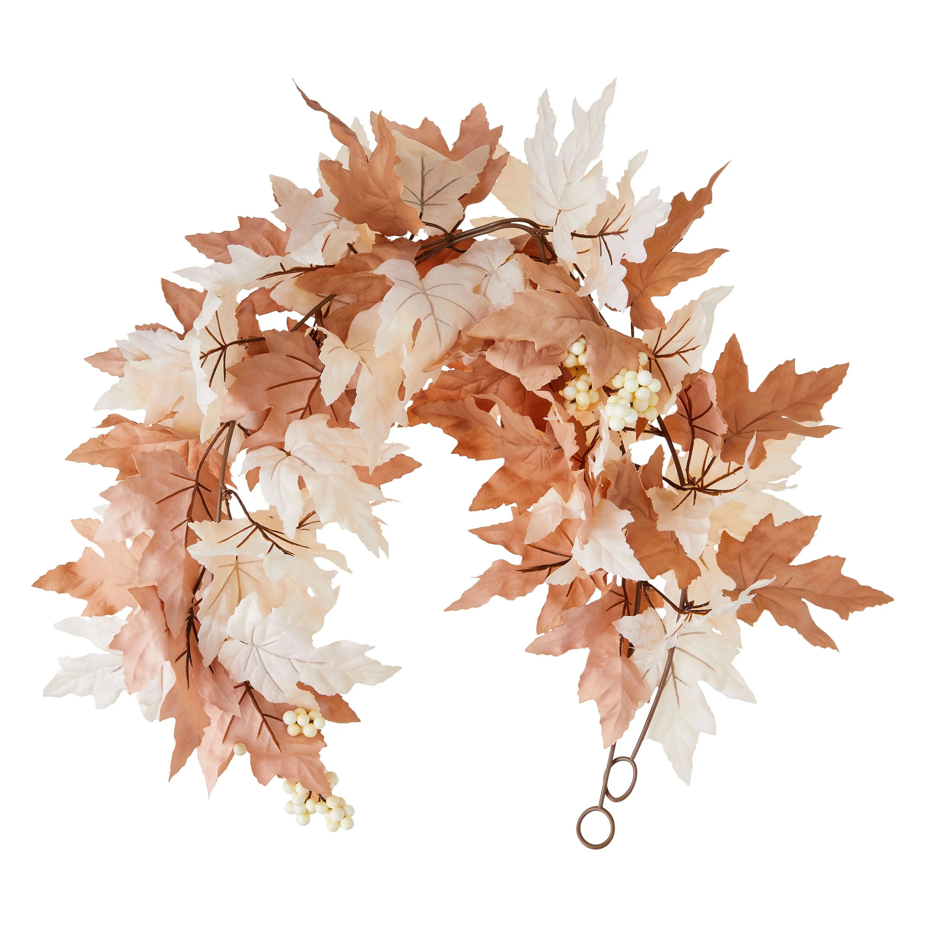 Maple & Oak Leaf Garland Decor, Cream & Tan, 6', Fall by Way To Celebrate | Walmart (US)