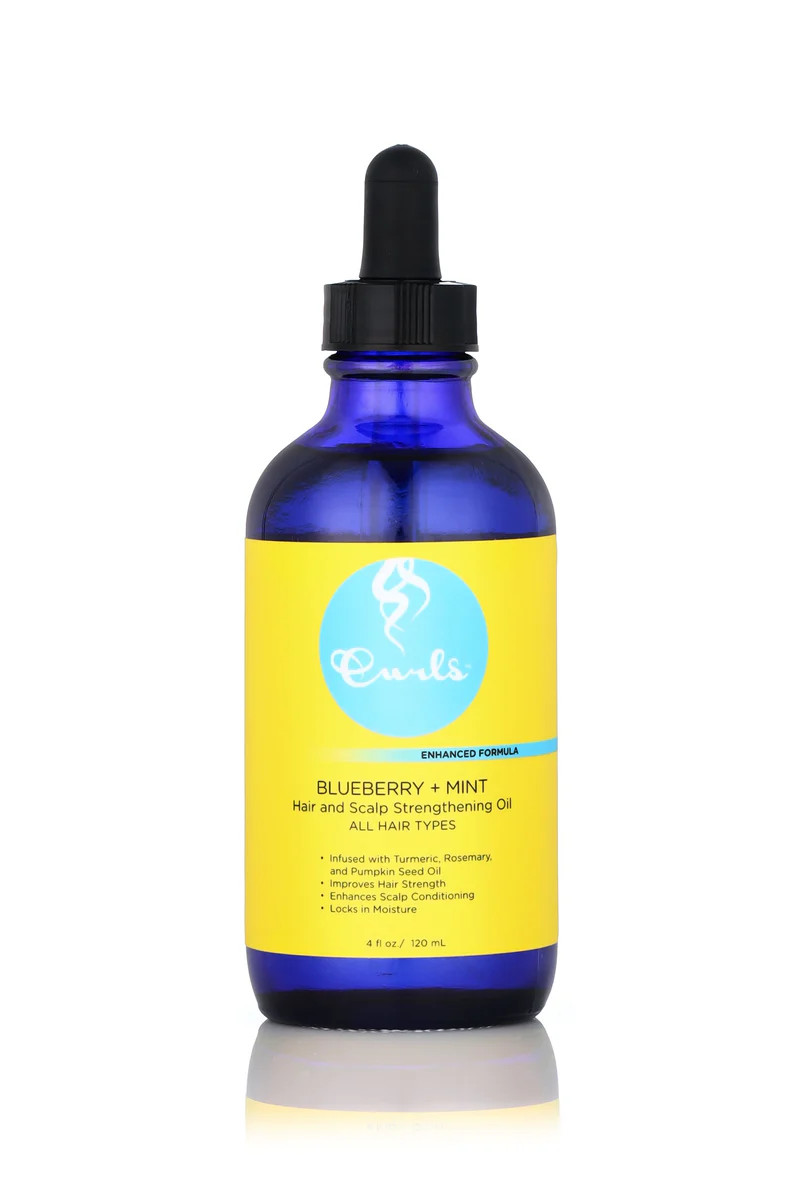 Blueberry + Mint Hair and Scalp Strengthening Oil | CURLS