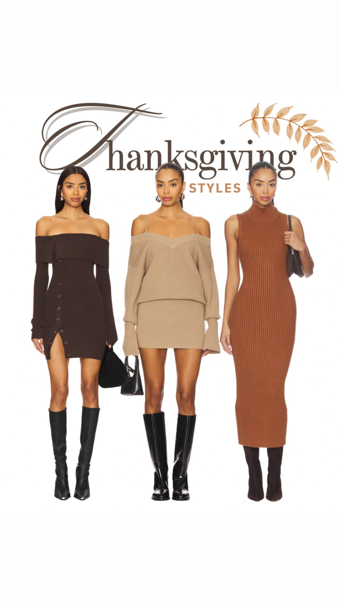 Thanksgiving dresses that are comfortable but still flattering. 🦃 