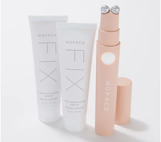 NuFACE The FIX Line Smoothing Device & (2) 1-oz Serums | QVC
