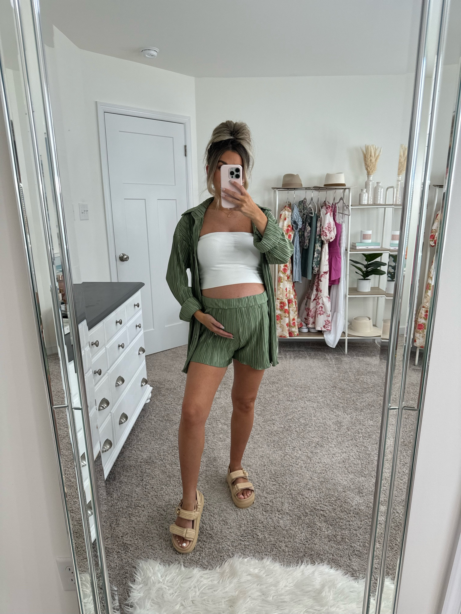 Non maternity but bump friendly summer outfit 🫶🏼 size small 

#LTKBump #LTKFindsUnder50 #LTKStyleTip