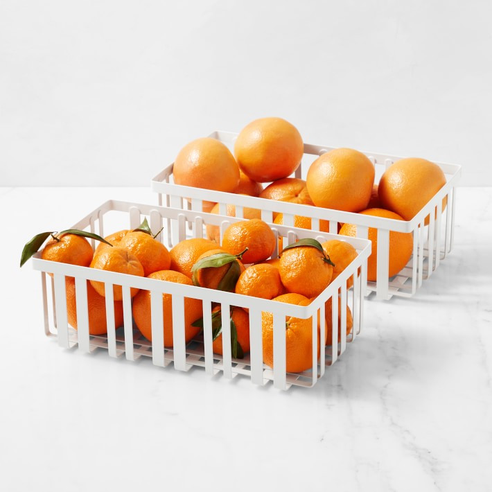 Hold Everything Metal Powder Coat Basket | Williams-Sonoma