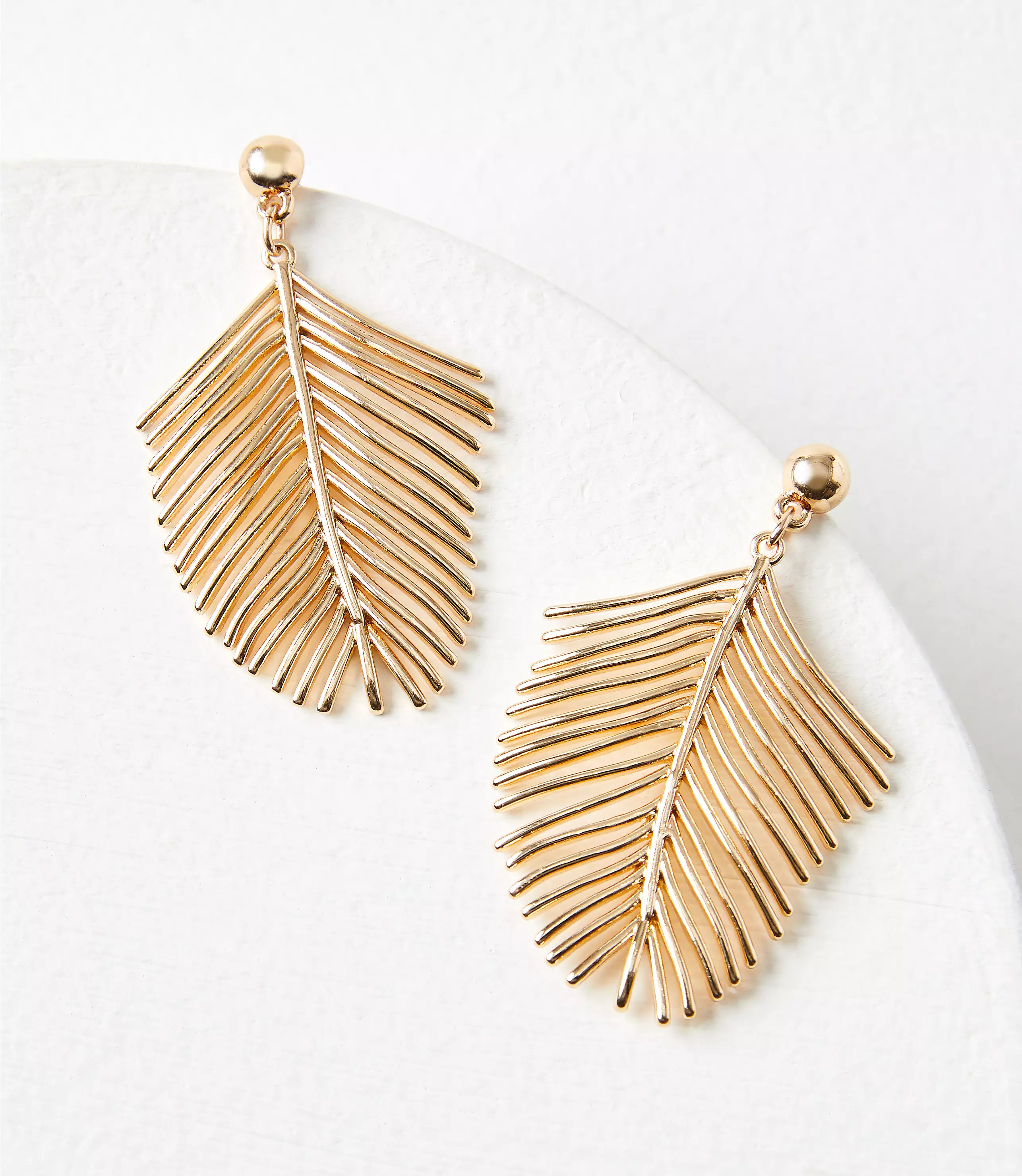 Palm Leaf Earrings | LOFT