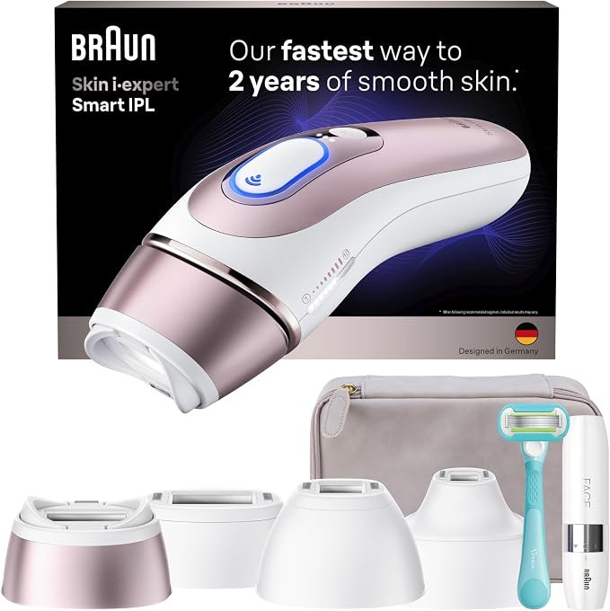 Braun Skin i-Expert Smart IPL PL7219 at Home Laser Hair Removal for Women and Men with App, Premi... | Amazon (US)