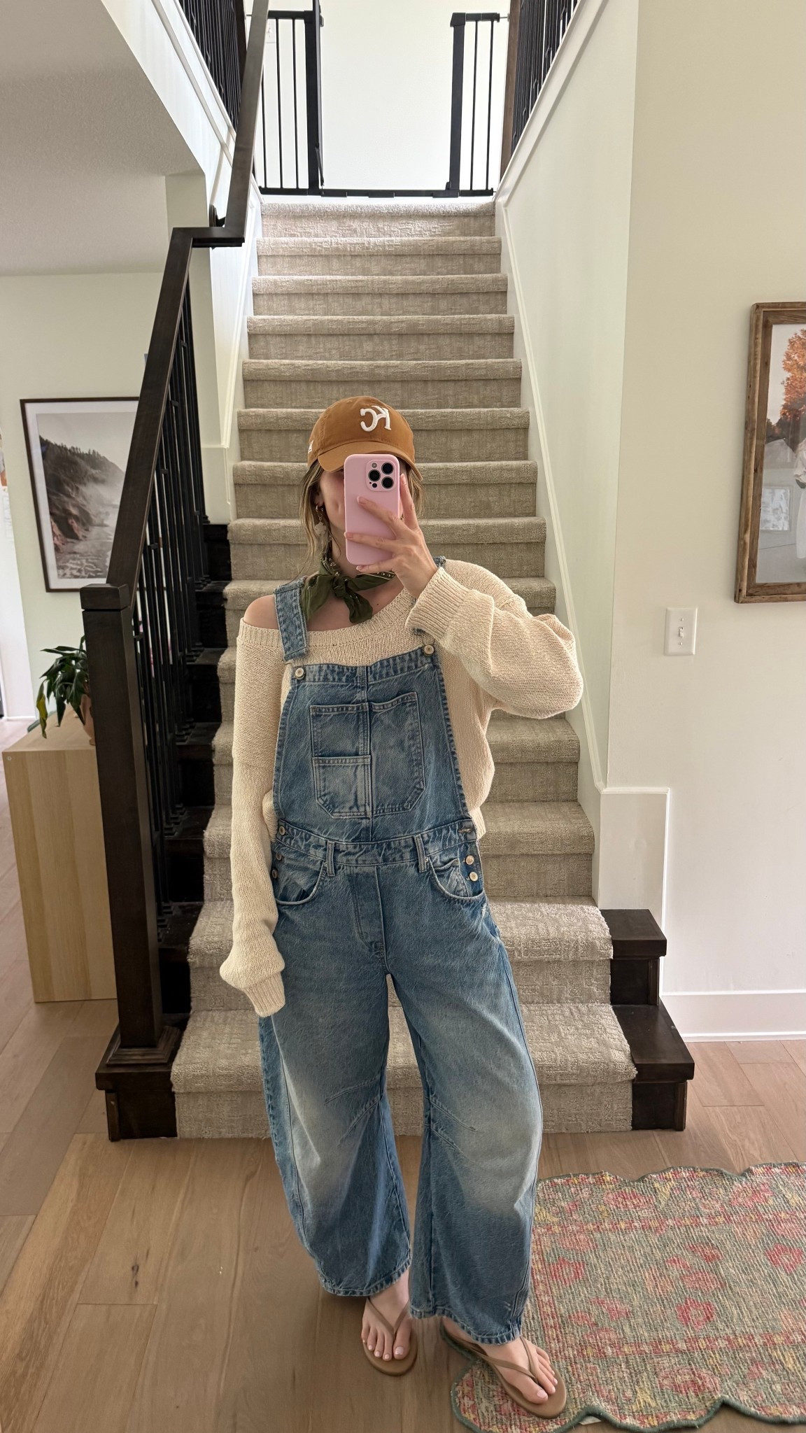 wearing medium in pullover (sized up) so cute and lightweight! wearing a small in overalls and favorite basic flip flops, if in between sizes size up! 

Spring outfit, mom outfit 

#LTKootd #LTKmomlife