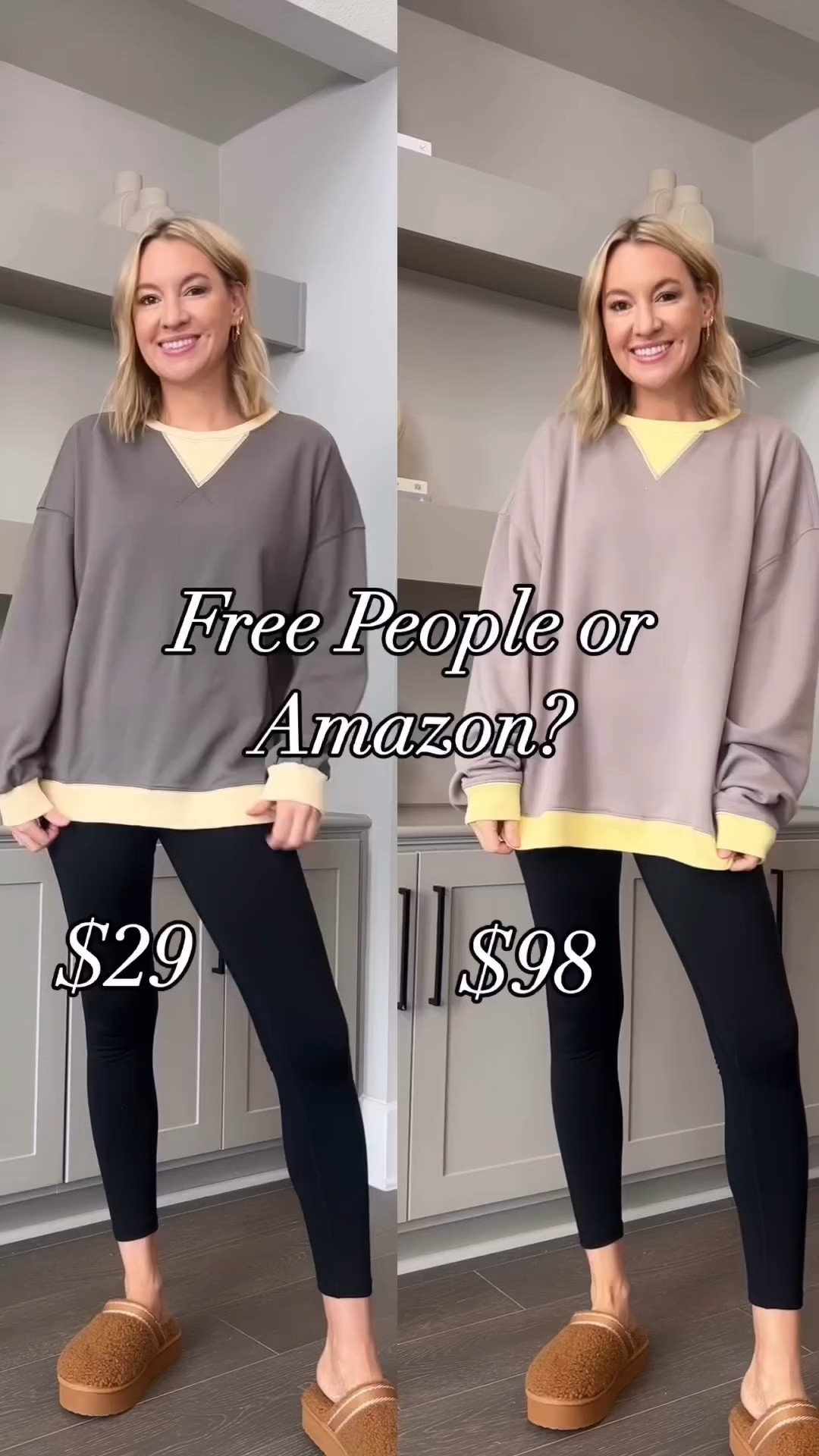 Free People or Amazon? Wearing a size small in both! Size up in the Amazon one for a Free People look for less!

#LTKStyleTip #LTKVideo #LTKFindsUnder50