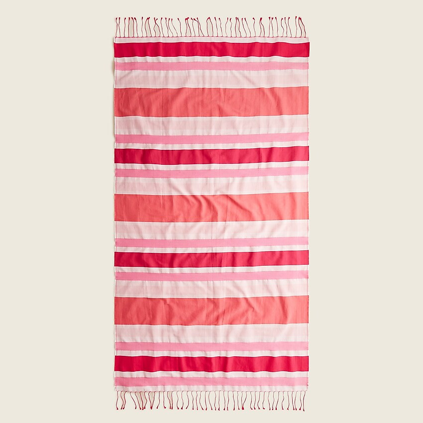 Striped lightweight beach towel | J. Crew US
