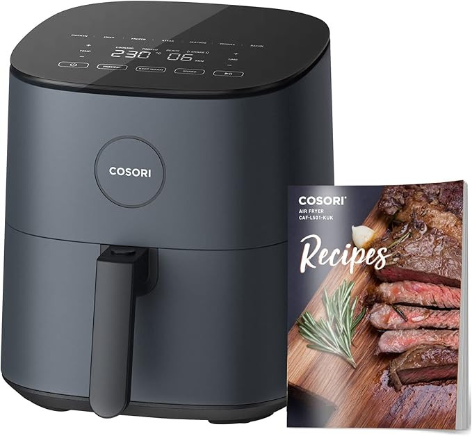 COSORI Air Fryer 4.7L, 9-in-1 Compact Air Fryers Oven, Max 230℃ Setting, 30 Recipes Cookbook, D... | Amazon (UK)