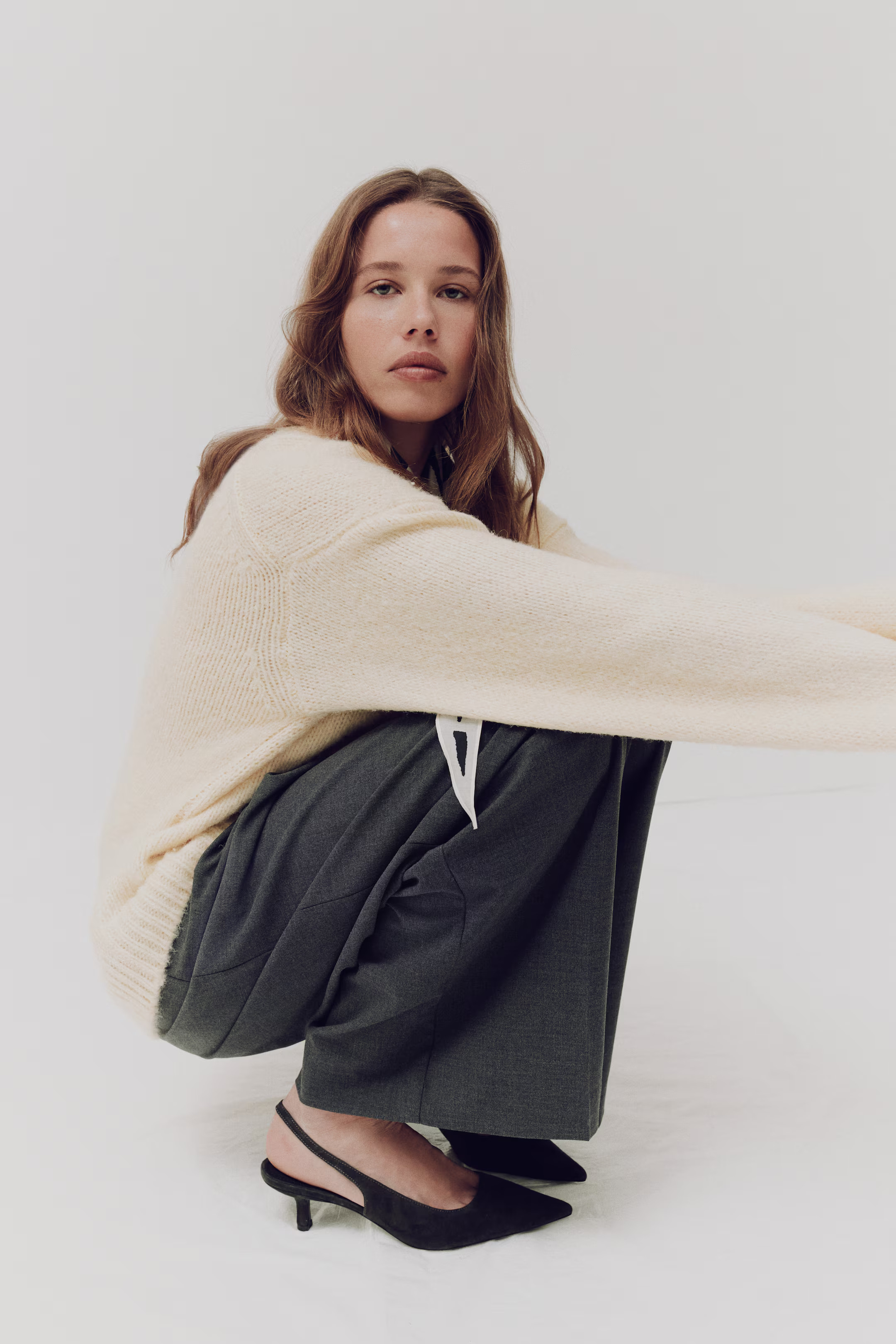 Pointed Suede Slingbacks | H&M (US + CA)