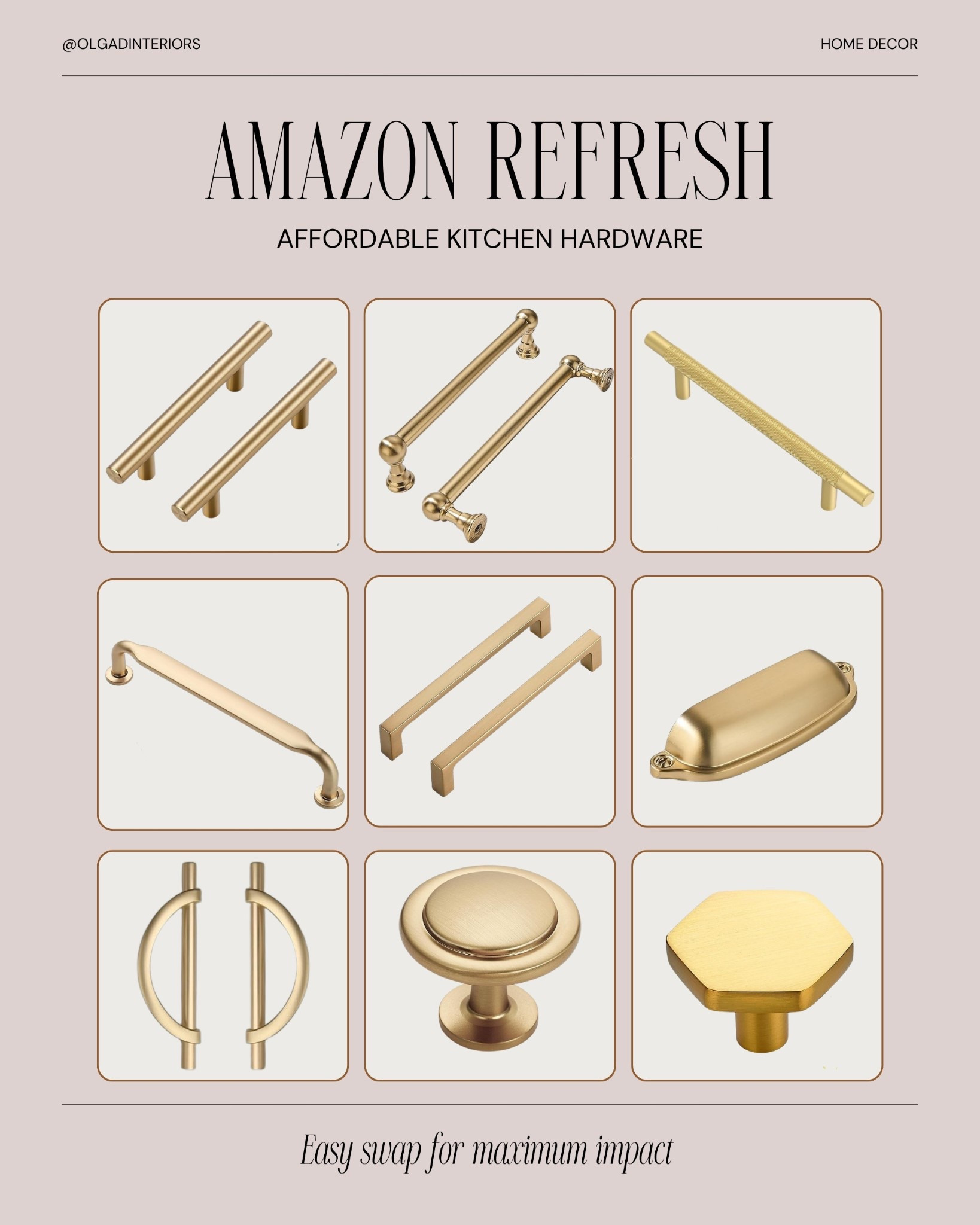Amazon affordable kitchen hardware, kitchen cabinet pulls, brass kitchen cabinet handles for drawers. #homedecor #kitchen

#LTKHoliday #LTKHome #LTKFindsUnder50