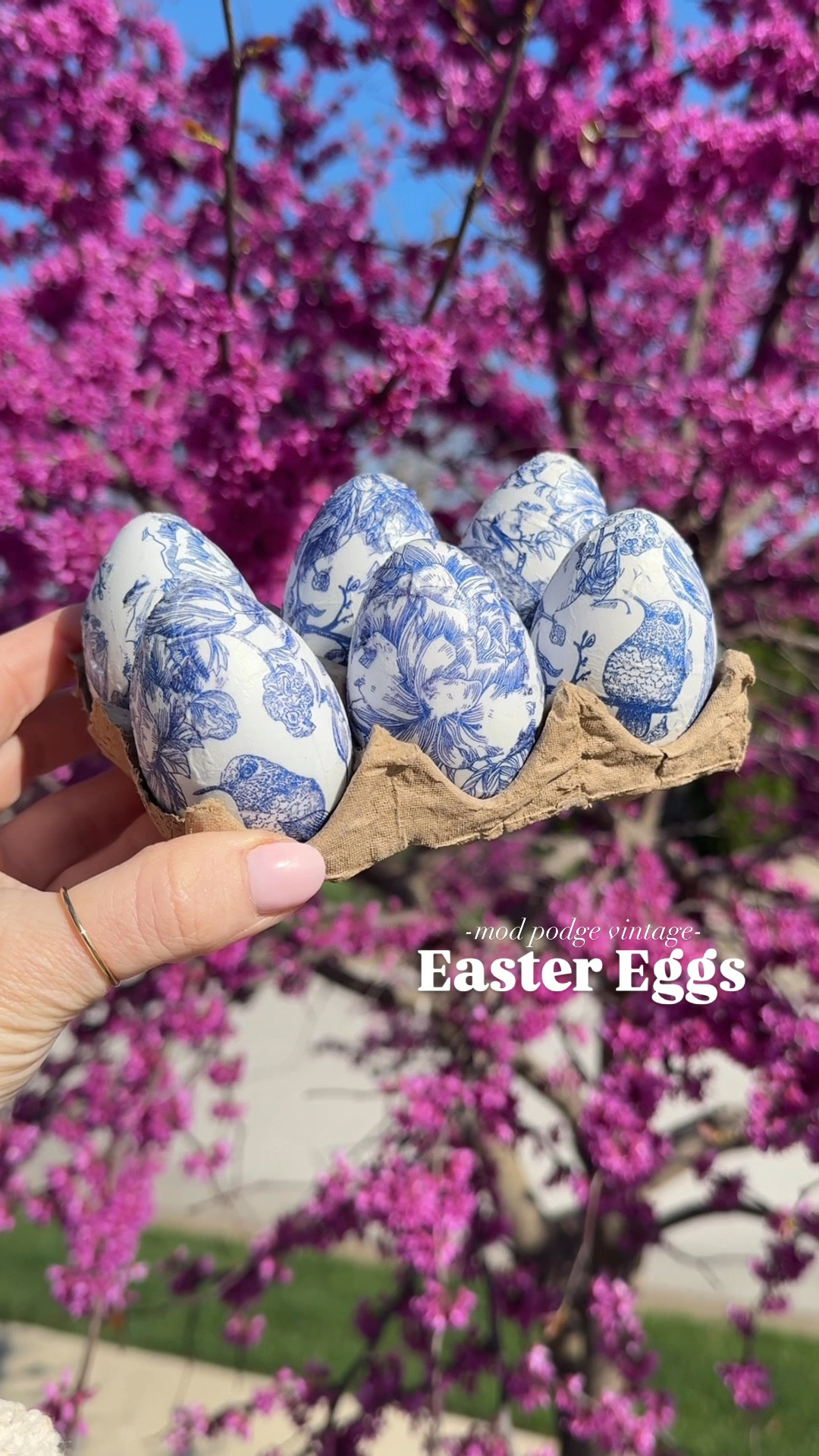 Skip the dye this Easter and let the kids create their own designer eggs. All you need are faux eggs, Mod Podge, and their favorite patterned napkins. I went for a vintage look so I can use for decor and gifting. It’s so fun, and totally customizable.

These are also perfect for Easter tablescapes and centerpieces! 🐣🐰

✨Comment SHOP for all the products I used in this video! 

You’ll need:
	•	Faux eggs 
	•	Patterned napkins (2- or 3-ply)
	•	Mod Podge (I used matte finish)
	•	Small paintbrush
	•	Scissors
	•	Parchment paper (for drying)

Steps:
	1.	Prep napkins: Peel off the top printed layer and cut or tear out your designs.
	2.	Mod Podge base: Brush a thin layer onto the egg.
	3.	Apply napkin: Lay on your cutouts, smoothing gently.
	4.	Seal: Brush another layer of Mod Podge over the napkin.
	5.	Dry: Let eggs rest on parchment overnight to dry completely! 

Save this for your Easter crafts, and tag a friend who loves a good DIY.

#LTKHome #LTKGiftGuide #LTKSeasonal