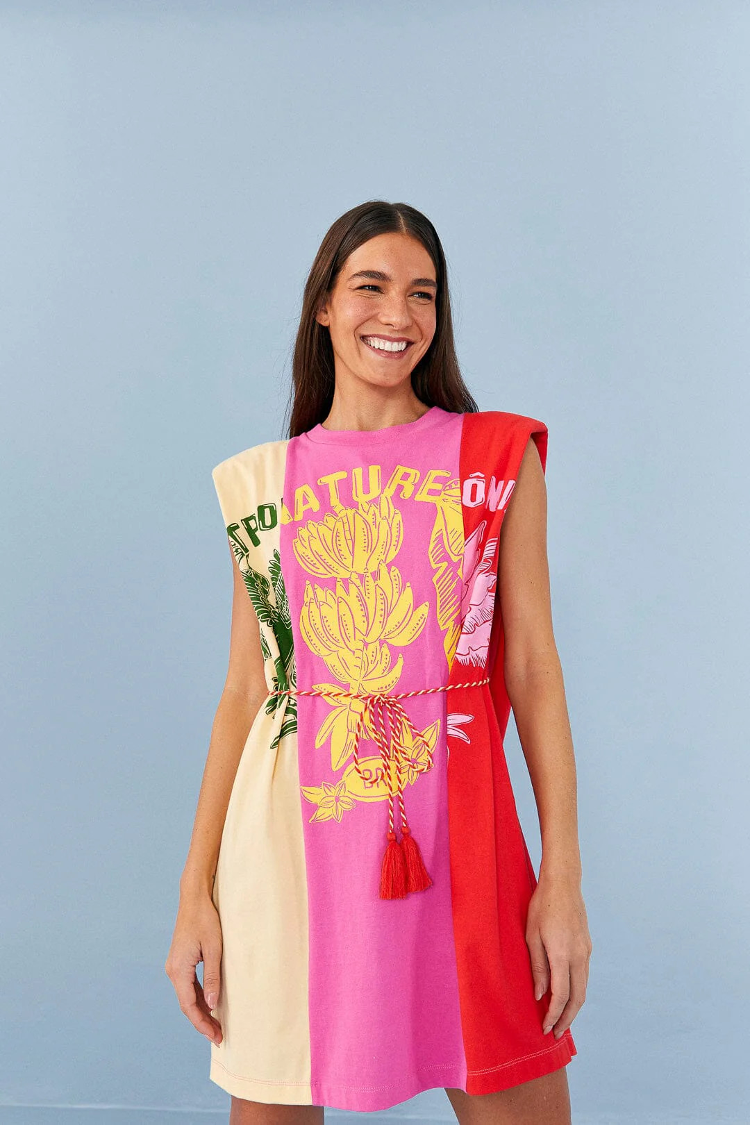 Mixed Prints Organic Cotton Mini Dress | FarmRio (US)