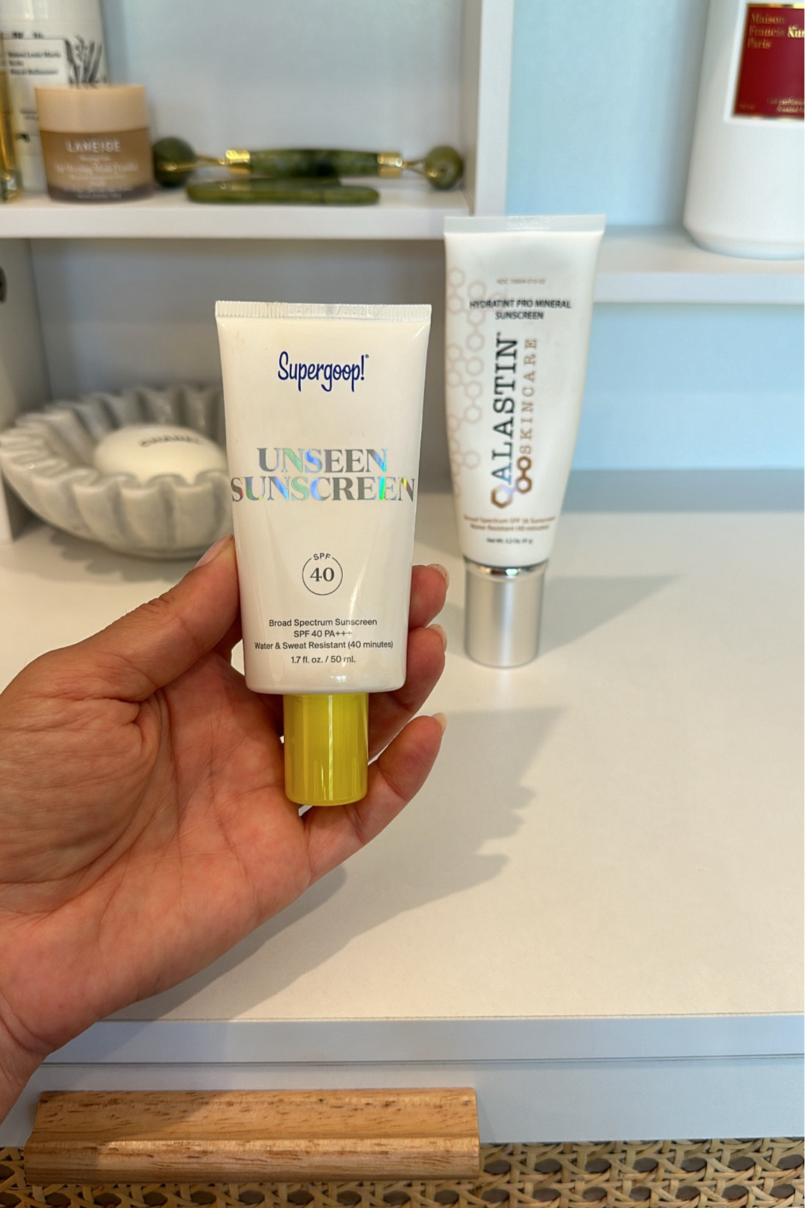 Love this sunscreen under my makeup. It feels like an amazing primer but with sun protection. I double up my sunscreen and use this one second. Must have for me. ☀️ 

#LTKBeauty