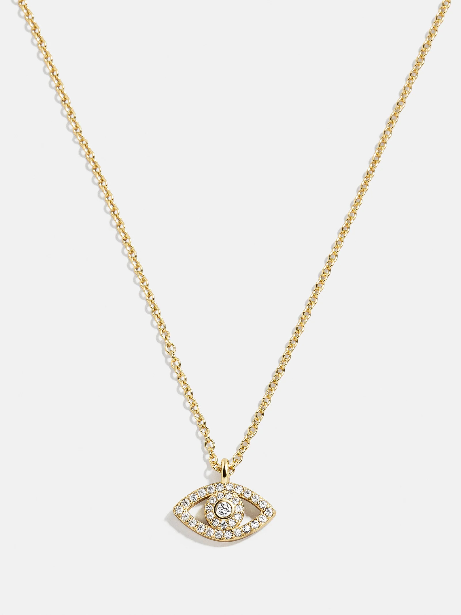 18K Gold Motif Necklace - Evil Eye | BaubleBar