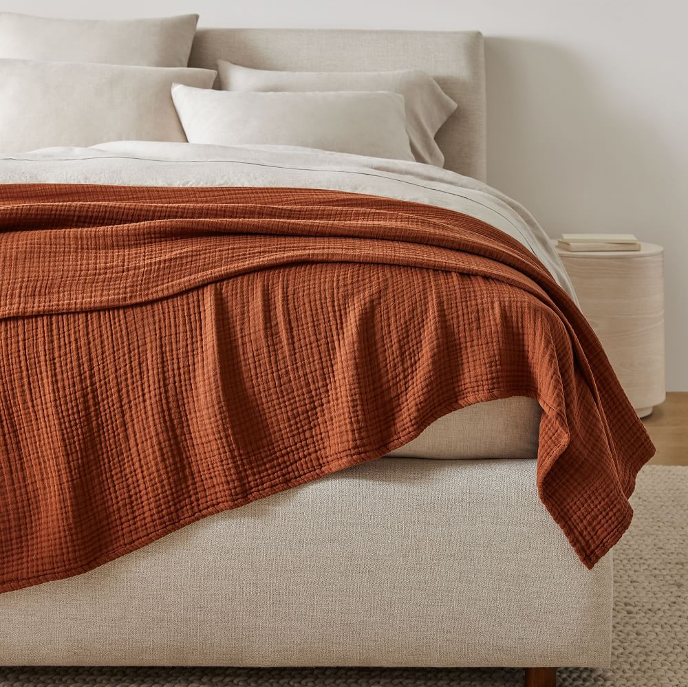 Dreamy Gauze Cotton Blanket | West Elm (US)