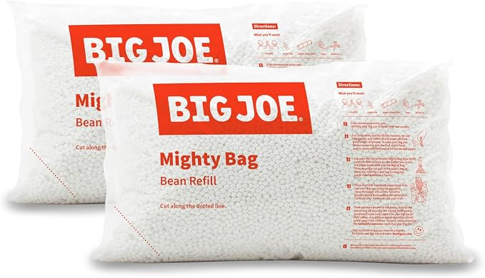 Big Joe Bean Refill, Polystyrene Beans for Bean Bags or Crafts, 200 Liters, White | Amazon (US)