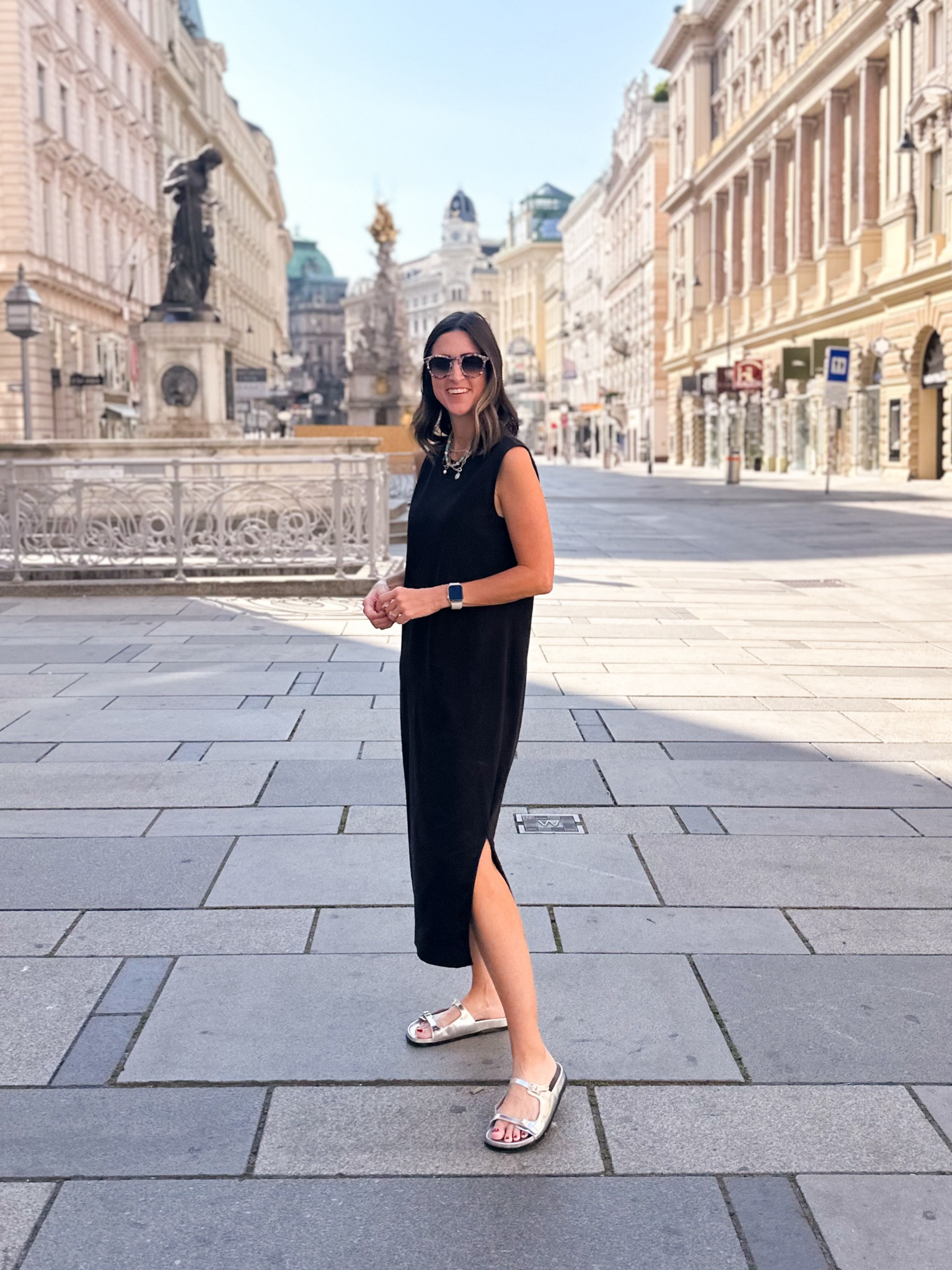 Vienna Outfit / Europe Outfit 

Everlane dress - wearing small 
J.crew sandals - TTS 

#LTKFindsUnder100 #LTKTravel #LTKShoeCrush