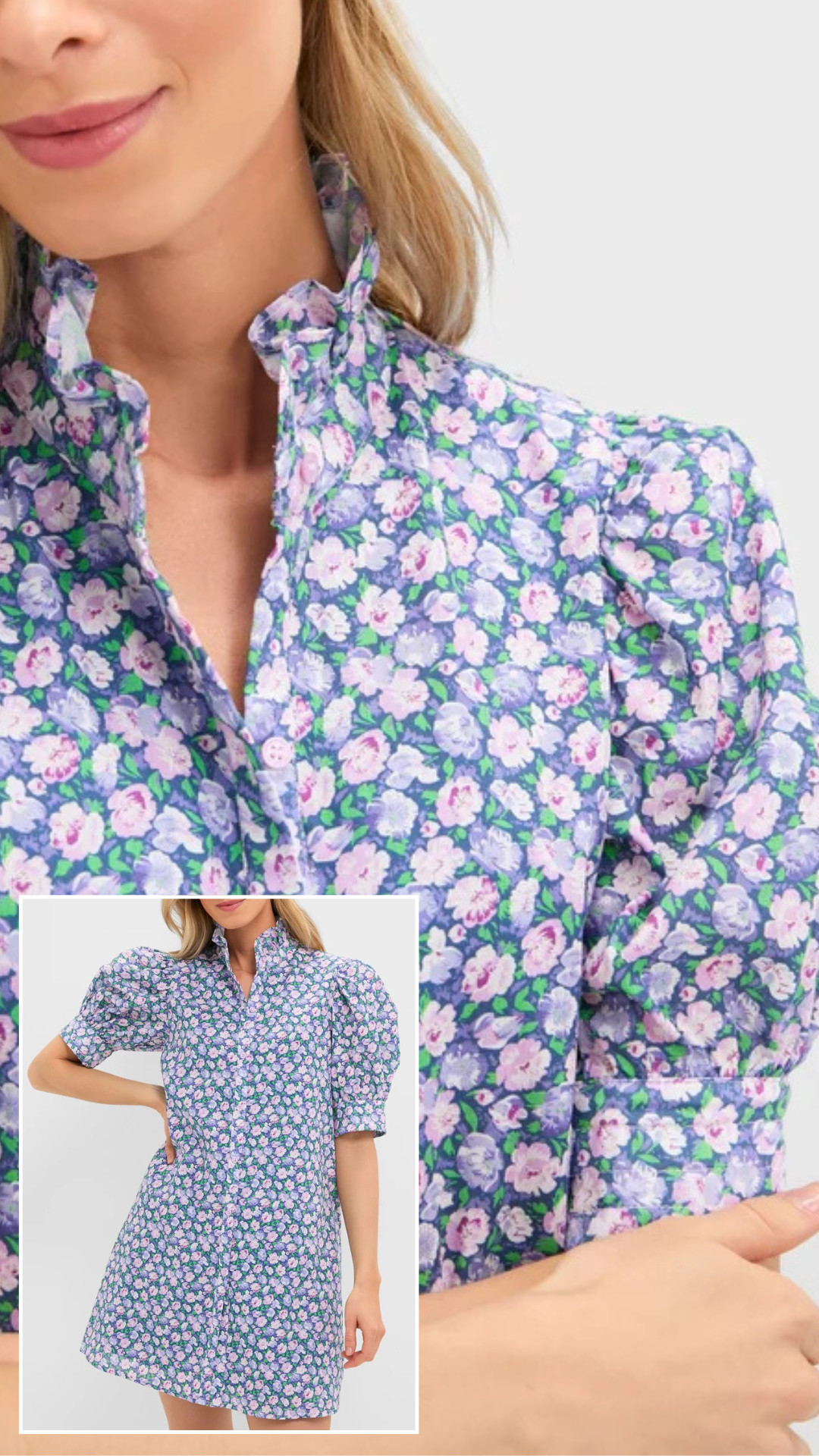 The prettiest floral dress for spring and summer! Also comes in a cute pink pattern!

spring dress, floral dress, summer dress, spring style, summer style, new arrivals, preppy style, ruffle collar, Tuckernuck, purple floral dress 

 #LTKgrwm #LTKootd #LTKSeasonal