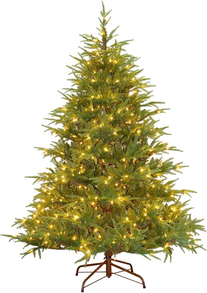 National Tree Company Pre-Lit 'Feel Real' Artificial Full Christmas Tree, Green, Frasier Grande, ... | Amazon (US)