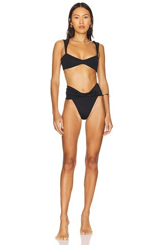Lily Bikini Bottom in Black | Revolve Clothing (Global)
