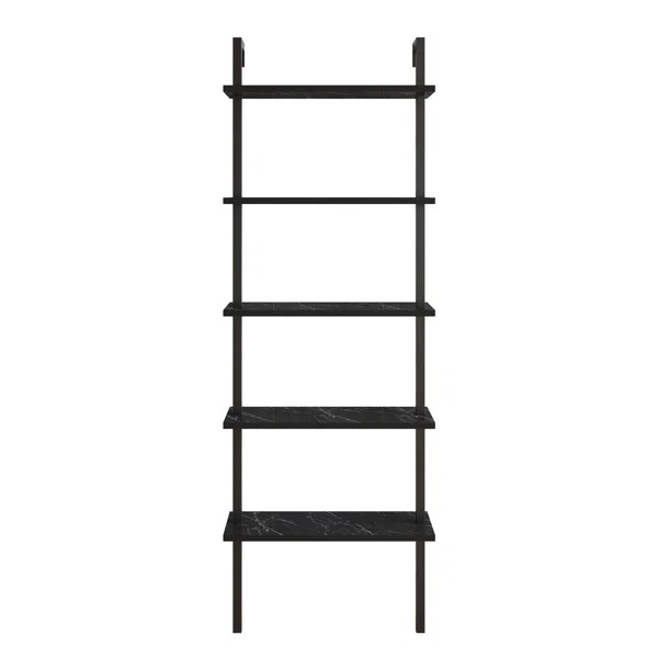Elderton 68.5'' H x 23.6'' W Metal Ladder Bookcase | Wayfair North America