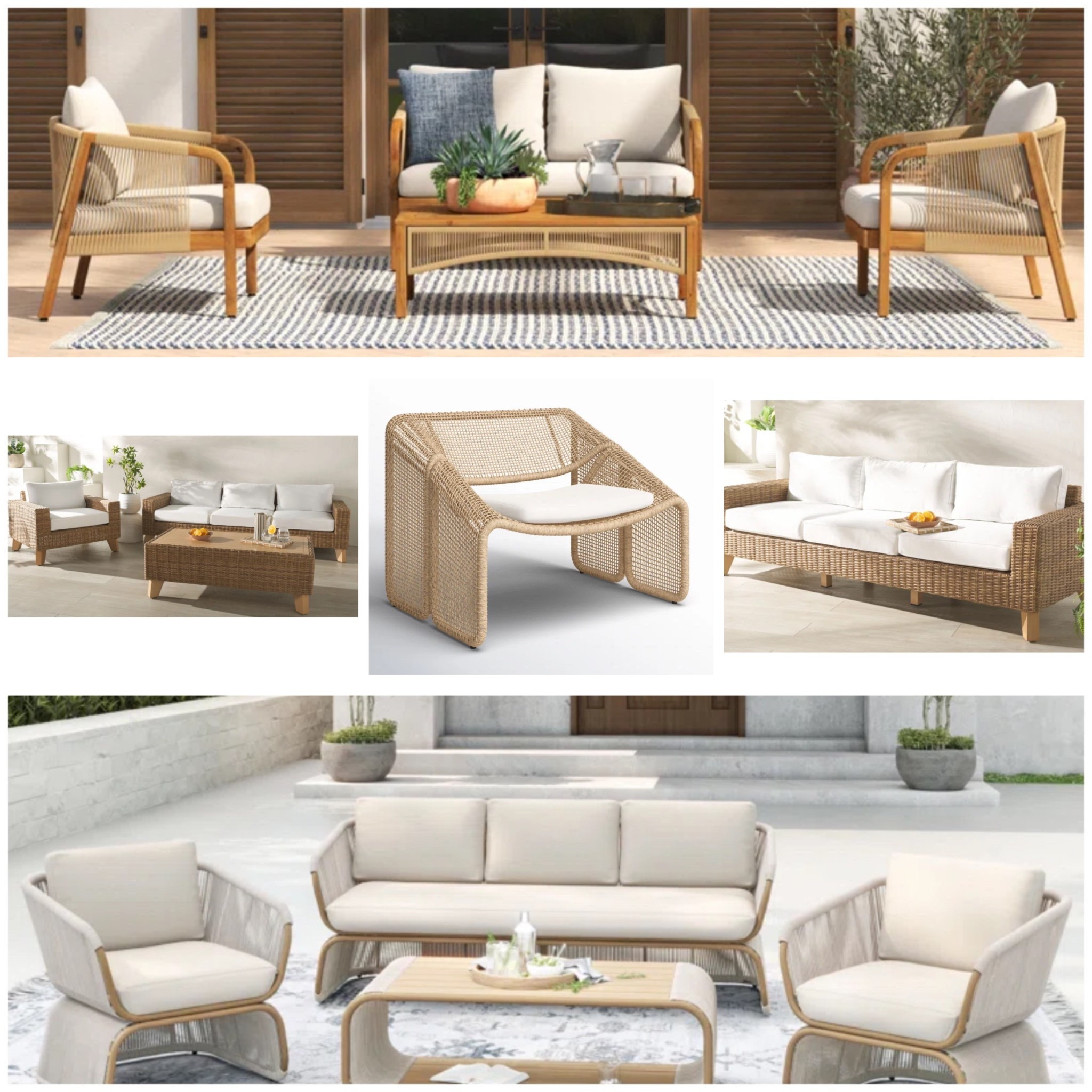 Woven seating for effortless outdoor  lounging in the warmer days—Check out our handpicked seating designs from Joss & Main that feature modern sleek silhouettes, durable outdoor materials and super comfort. #outdoors 

#LTKHome #LTKSaleAlert #LTKSeasonal