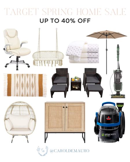Upgrade your home this Spring with these afforable furniture pieces and appliances! Grab them now while they're up to 40% off!
#highqualityproducts #springcleaning #homerefresh #targetfinds

#LTKSeasonal