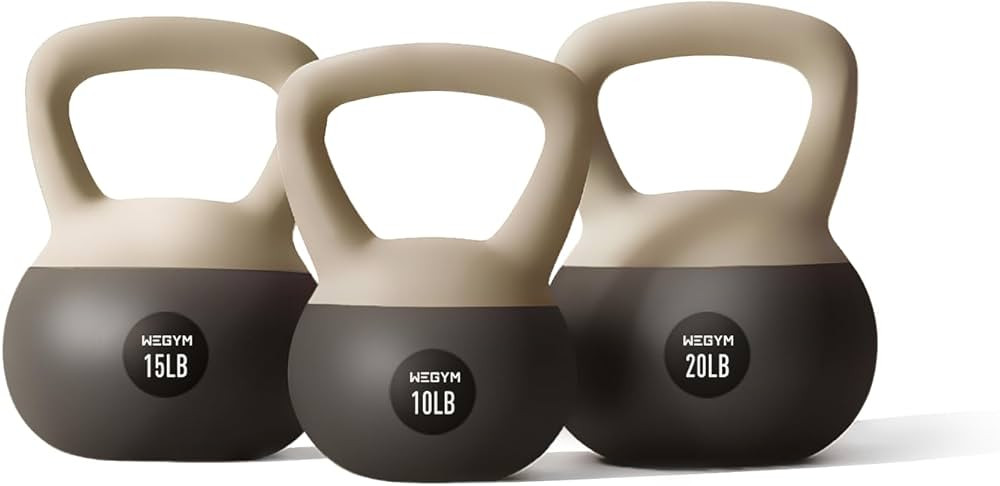 Soft Kettlebells with Cushioned Impact-Resistant Base and Anti-Slip, Wide-Grip Handle for Home Wo... | Amazon (US)