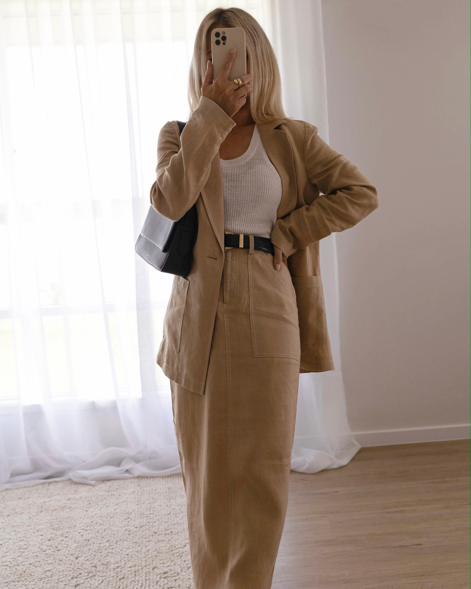 Sabine Linen Column Skirt | JAG (Australia & New Zealand)