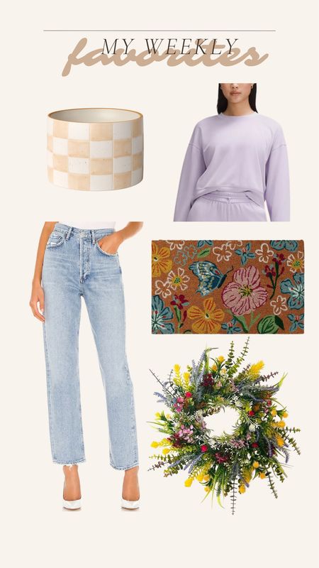 My weekly favorites! Really loving the wreath and all the spring home decor lately! 

Weekly favorites, bestsellers, agolde jeans, Target home, lululemon sweatshirt, spring style, trending fashion 

#LTKstyletip #LTKSeasonal #LTKhome